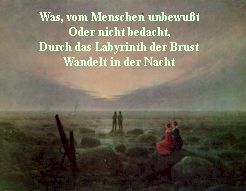 David Caspar Friedrich Mondaufgang am Meer & Goethe An den Mond