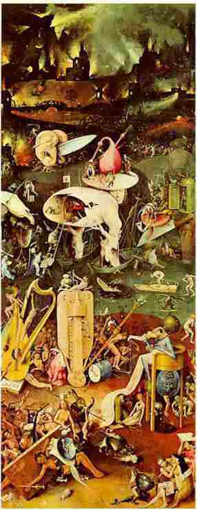 25k Hölle aus Triptichon des Hieronymus Bosch Garten der Lüste